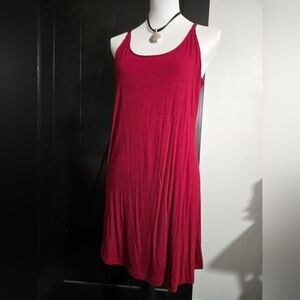 Elegant Red Sleeveless Dress